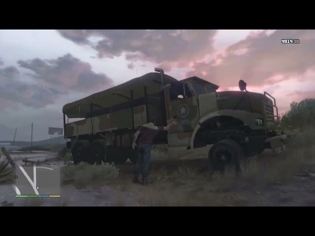 GTA V Trevor Attack Army Convoy ( PlayStation 5)