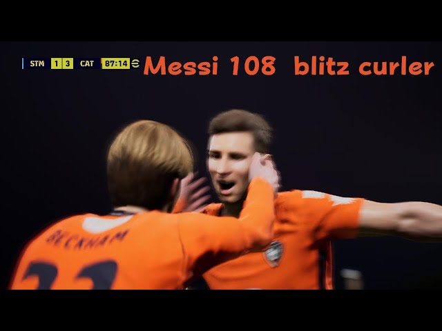 This is blitzcurling Messi 108 eFootball 2025