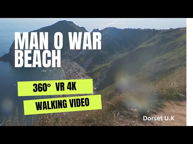 360° VR Beach Walk: Explore the Stunning Man O' War Beach in Dorset, England