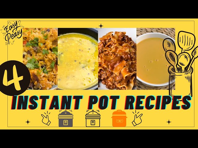 4 EASY INSTANT POT RECIPES | DUMP AND GO | Quick & Easy || Beula Thomas #instantpot