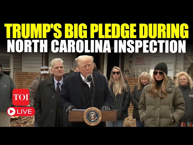 TRUMP Takes On Biden's 'Betrayal' in Hurricane Ravaged North Carolina I Watch LIVE