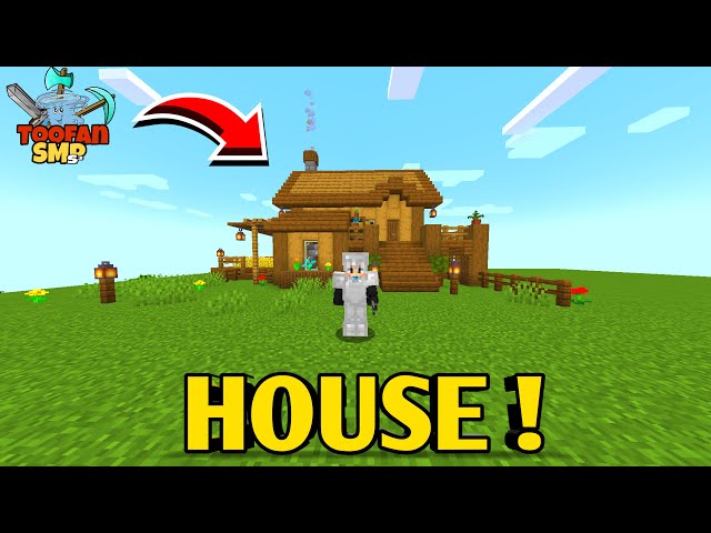 I build morden house in this head steal SMP  || TOOFAN SMP || || PD4MC ||