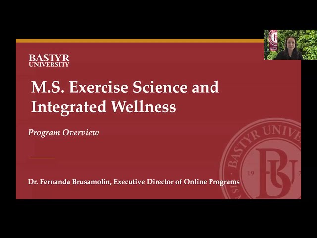 Master of Science in Exercise Science and Integrated Wellness