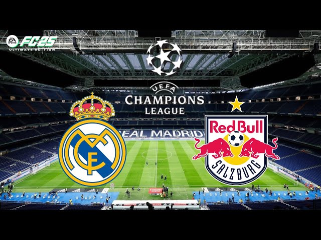 Real Madrid vs RB Salzburg l Highlights l UEFA Champions League l All goals l Mbappe,Vini jr l FC25