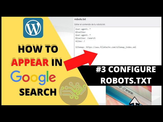 How to APPEAR in Google search | Configure ROBOTS.TXT #3 👍