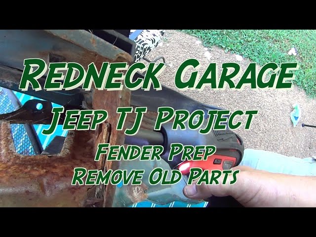 Jeep Wrangler TJ Project - Prep Fenders - Remove Crusty Parts