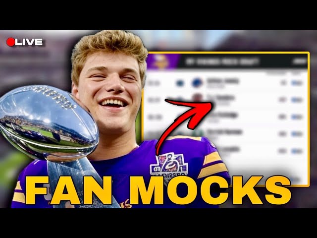 Reacting to Vikings Fans Mock Drafts