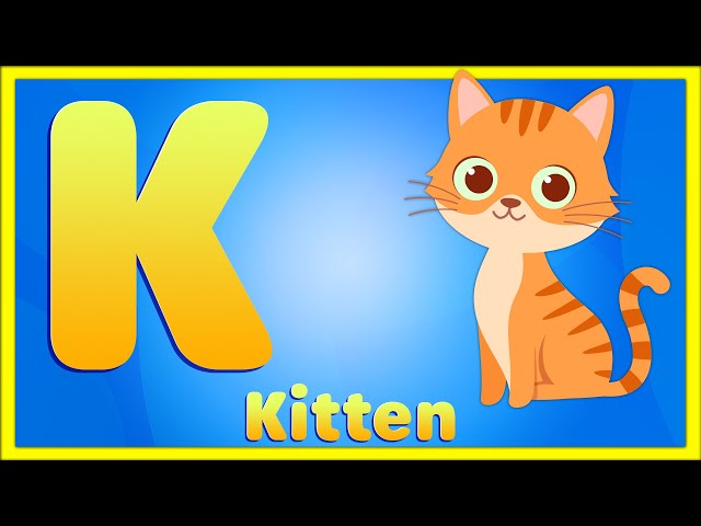 Letter K | Kitten, Key, Kick, Kite, Kangaroo - Learn the Alphabet Letter K