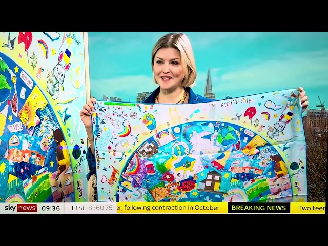 Sharing We Can Dream Again: Ukrainian Children's Art on Sky News with Kay Burley,  January 16, 2025