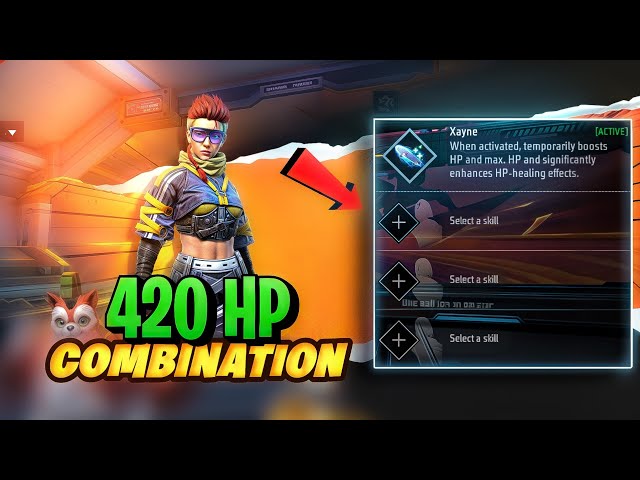 NEW ( 420 HP ) CHARACTER COMBINATION FOR | BR RANK | CS RANK || UNLIMITED HP COMBINATION