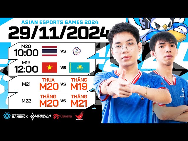 VÒNG BÁN KẾT & CHUNG KẾT ASIAN ESPORTS GAMES 2024 - LIÊN QUÂN MOBILE | NGÀY 29/11