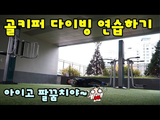 [찰리360VR] 축구 왕초보 찰리의 골키퍼 로우 다이빙 연습하기 360도 영상