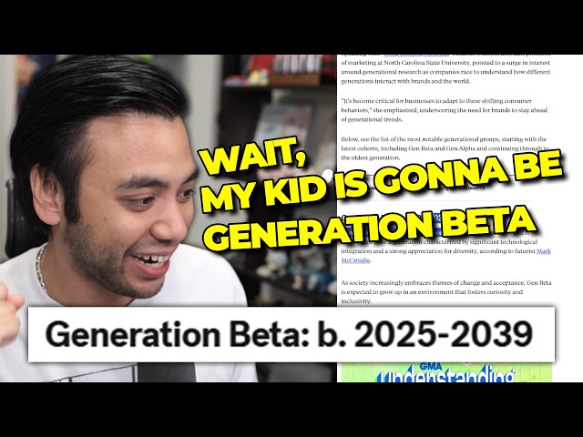 Gigguk Realizes His Kid Will be Part of Gen BETA