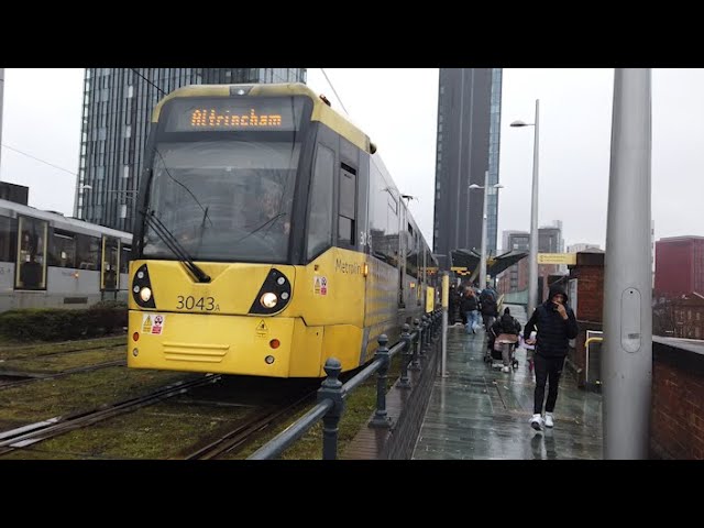 Manchester Metrolink Trams at Deansgate-Castlefield, 21/02/2024 (1080p HD)