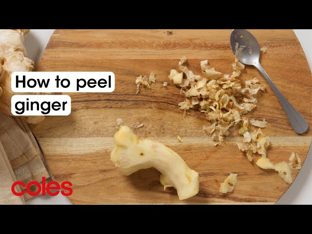 How to peel ginger | Back to Basics | Coles