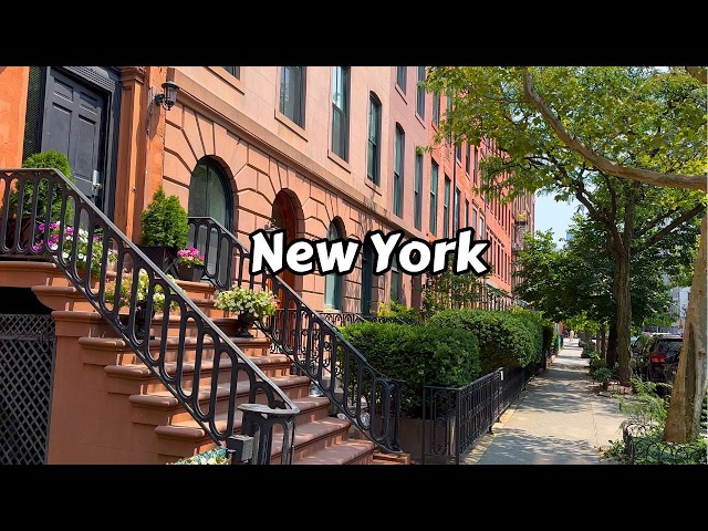 Walking New York City West Chelsea Brownstones NYC