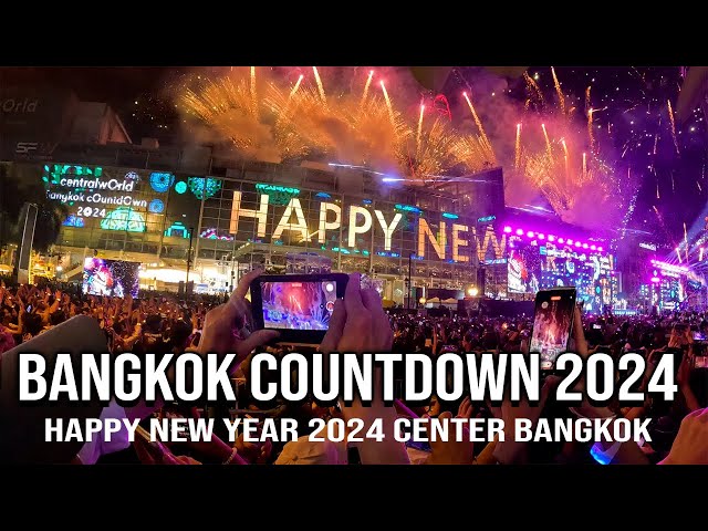 New Year 2024 Countdown in Bangkok Thailand