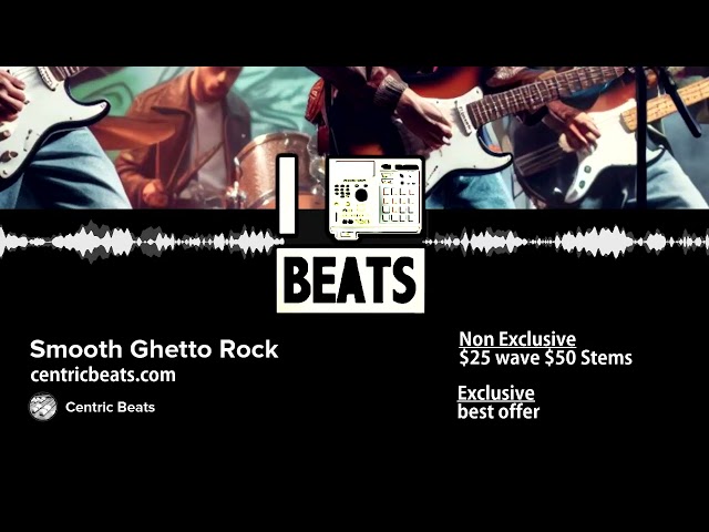 Smooth Ghetto Rock - mellow hip hop rock instrumental