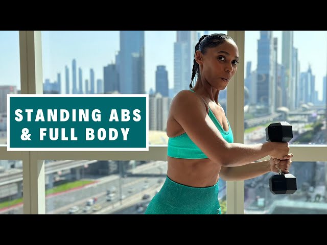 Dumbbell STANDING ABS WORKOUT | Core Fat Burn 🔥