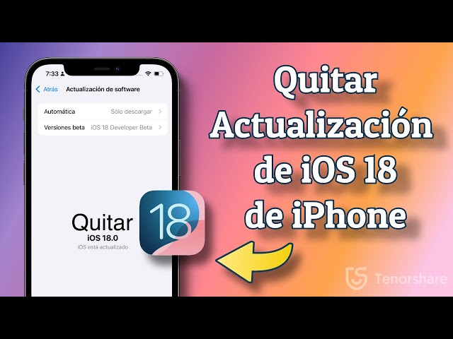 Regresar iOS 17 desde iOS 18 SIN PERDER DATOS | Quitar Actualización de iPhone/iPad