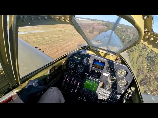 Flying a WWII P-40 Warhawk COCKPIT VIEW IN 360!