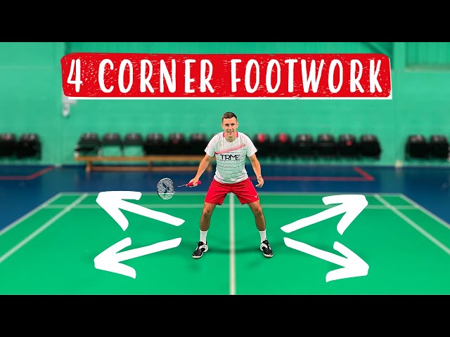 4 Corner Footwork - A Step-By-Step Badminton Tutorial!