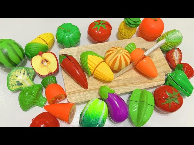 How to Cutting Wooden & Plastic Fruit Vegetables, Mango Kiwi | Satisfying Video Squishy ASMR