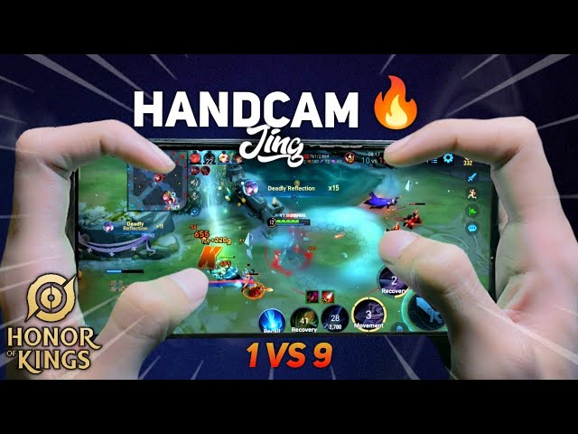 Best Handcam 1 VS 9 ⁉️JING ULTIMATE COMBO: DESTROYING THE ENTIRE TEAM 🥶 Honor Of Kings ❤️ POCO F5