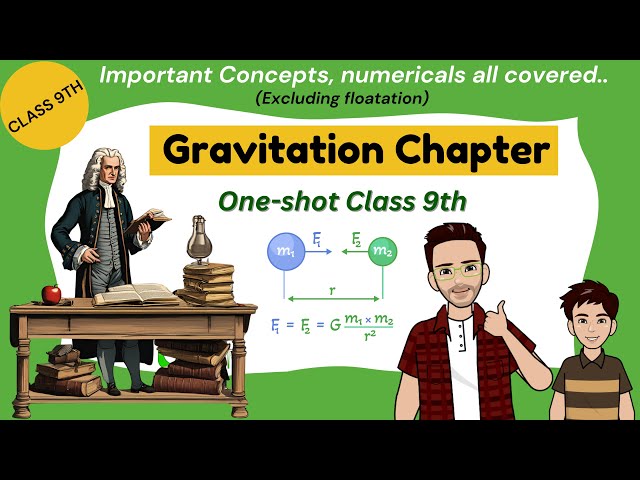 Gravitation Chapter Best One Shot Video🔥🔥| Class 9 Science Chapter 9 NCERT #unskooly