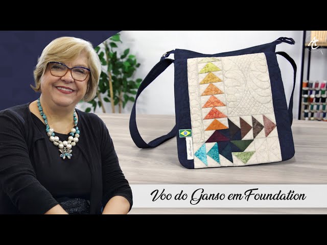 Frente de Bolsa em FOUNDATION  | Patchwork Sem Segredos | Ana Cosentino