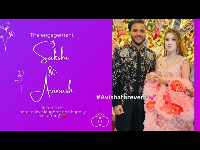 Sakshi & Avinash🧿 Engagement💍 day vlog#sakshidikishadi#vanshikabhogavlogs#Avishaforever♾️#wedding