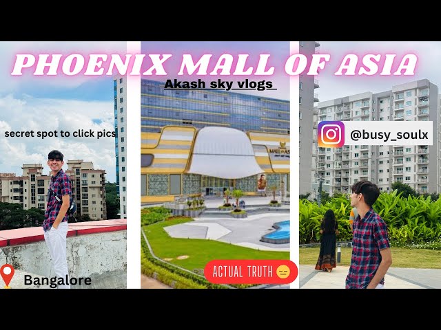 Itna bada and luxurious mall 🤩|| but sareee shops band haan 😂| #akashskyvlogs #mallofasiabangalore