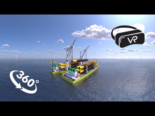 Experience the Installation of Offshore Wind Turbines in our 360-Degree Animation | 360 Degree Video