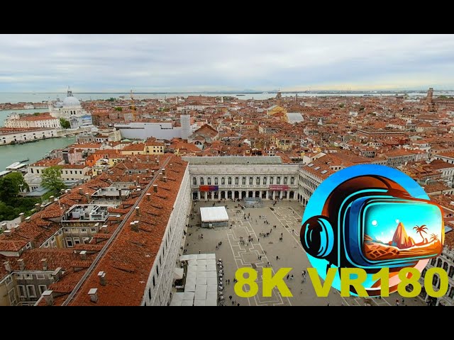 VENICE from above looking down from the Loggetta del Sansovino ITALY Part 2 8K 4K VR180 3D Travel