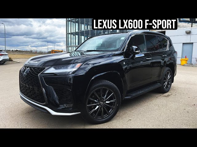 NEW LEXUS LX600 F-SPORT BLACK WITH RED INTERIOR