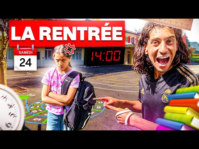 J'ENVOIE MYRIAM A L'ECOLE A 14H00 POUR LA RENTRÉ UN SAMEDI ! 😭 ( ELLE PLEURE ?) rentrée scolaire