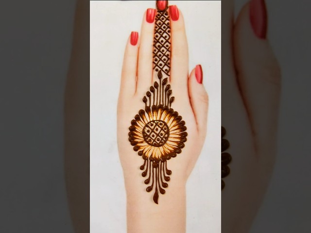 Easy mehndi design trick | #mehndi #art #trending #youtubeshorts #viralshorts #bollywood #henna