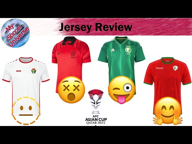 2023 AFC Asian Cup Jersey Review III: Groups E and F🇧🇭🇯🇴🇰🇬🇲🇾🇴🇲🇸🇦🇰🇷🇹🇭