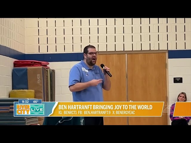 Autism Awareness Spokesperson Ben Hartranft brings joy to the world