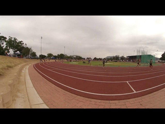 Western Cape Athletics Girls U 17 200m final in 360 Degree Video