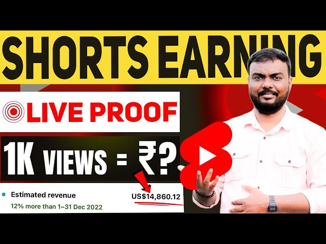 🤑Shorts Earning Live Proof _ 1000 Views youtube shorts earnings tamil 😱 | skills maker tv