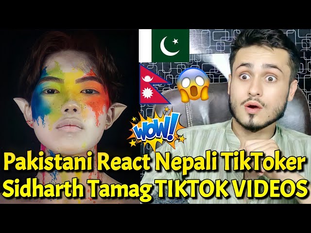 Pakistani Reaction On Nepali TikToker Sidharth Tamag TIKTOK VIDEOS | I Am Sid | Rk ReActions