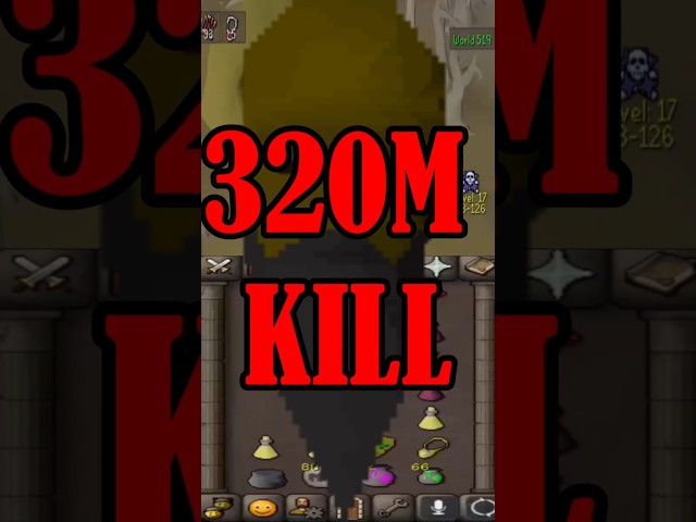 MOSSELMAN DOWN FOR 320M! #runescape #oldschoolrunescape #pvp #pking #rot #dahood #roblox #gaming