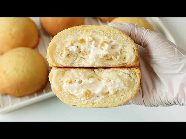 Wow! So delicious!👏 Corn Cream Cheese Bun Recipe (without machine)