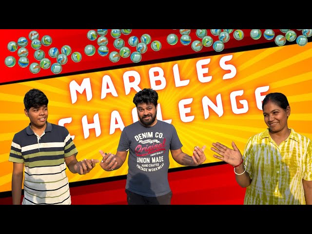 Son & wife challenge me in a game of marbles | How many of you played this game ?