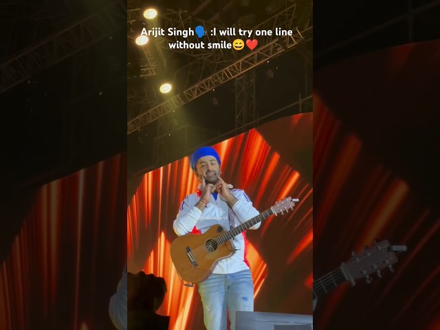 I will try one line without smile😄❤️ : Arijit Singh  | Live Concert in Jaipur 2025