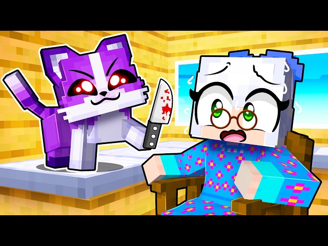 This CAT is EVIL in Minecraft!