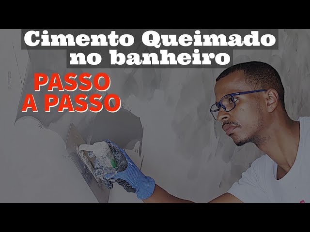 Cimento Queimado em banheiro PASSO A PASSO