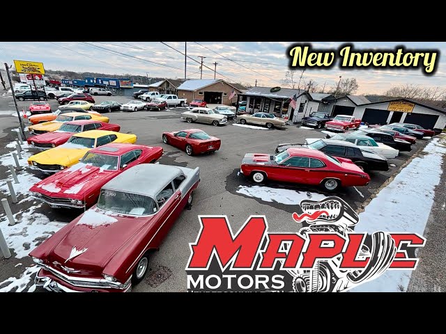 American Muscle Cars Maple Motors Inventory 1/13/25 Classic Car Update Hotrods  Deals Rides For Sale