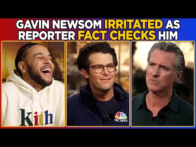 Gavin Newsom Gets IRRITATED as Reporter FACT CHECKS Him